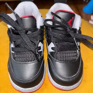 Kids Black and Red Sneakers